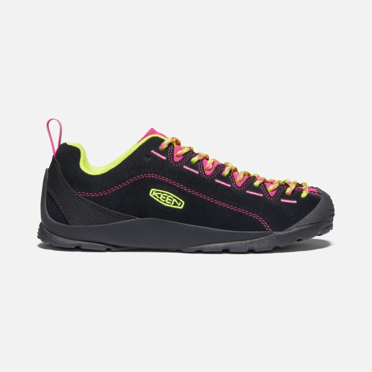 Keen Jasper Suede Sneaker - Women's Black Pink Peacock Footwear